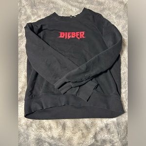 Justin Bieber, purpose tour sweatshirt